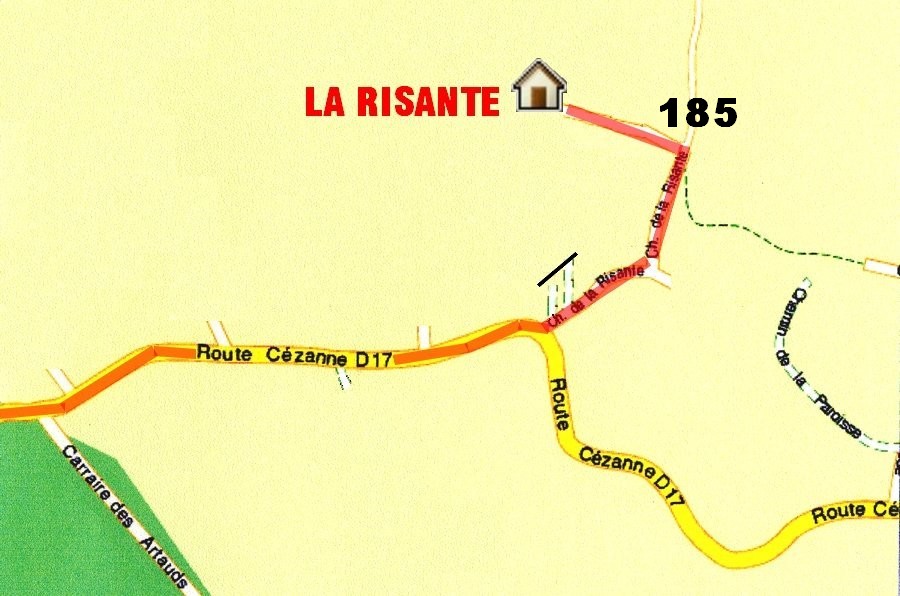 Plan d' accès à La Risante 2